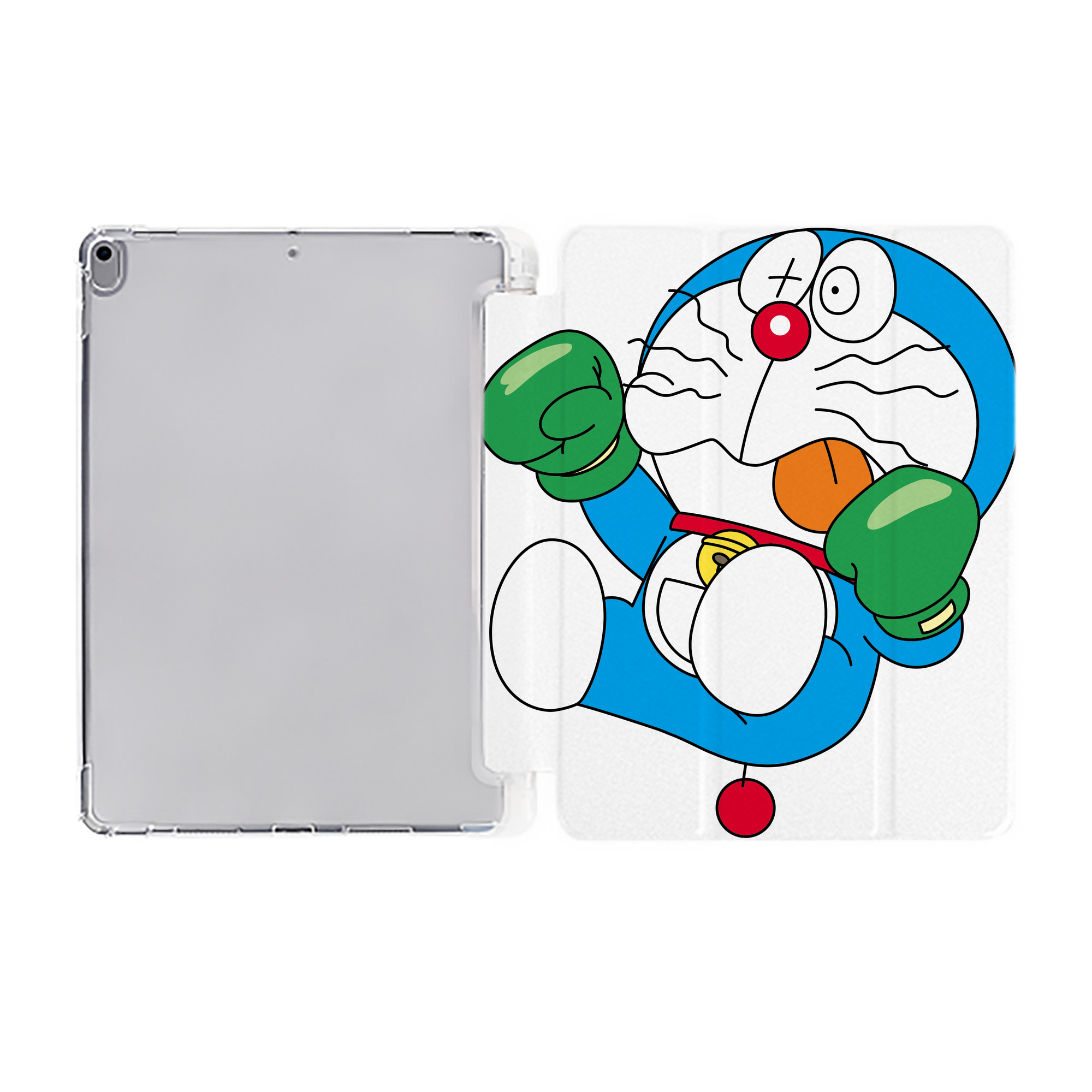 （画像用） ドラえもん Doraemon IPad ケース ペン収納付き 三つ折りスタンド PUレザー×シリコン 対応機種9.5/10.5/10.9インチ